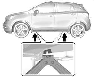 Removing the Flat Tire and Installing the Spare Tire