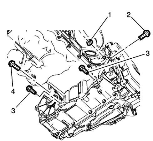Fig. 156: Lower Transmission Nut And Bolts