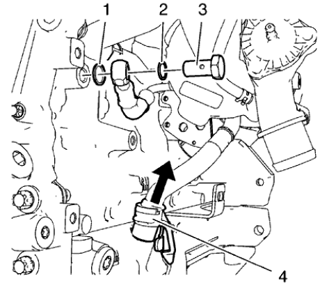 Fig. 263: Turbocharger Oil Return Pipe