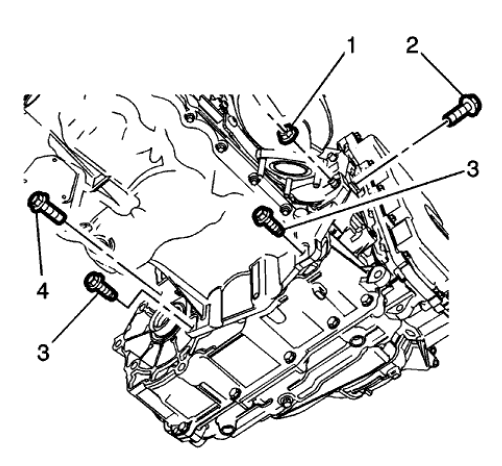 Fig. 173: Lower Transmission Nut And Bolts