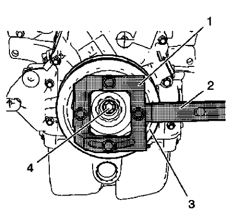 Fig. 273: Crankshaft Balancer, Retainer And Extension