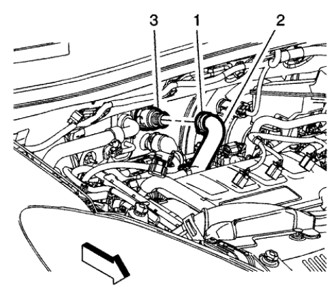 Fig. 180: Heater Outlet Hose