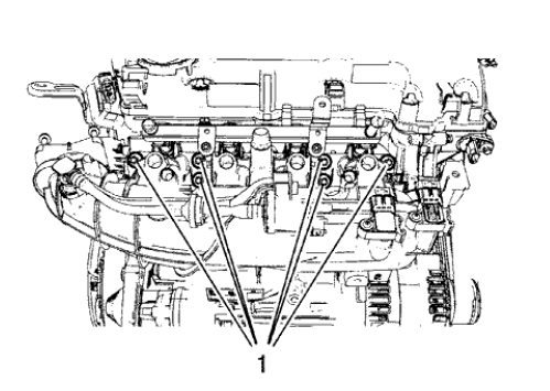 Fig. 277: Intake Manifold Bolts