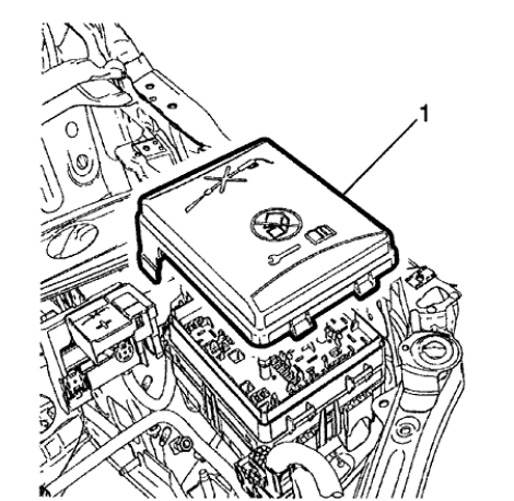 Fig. 186: Junction Block And Cover