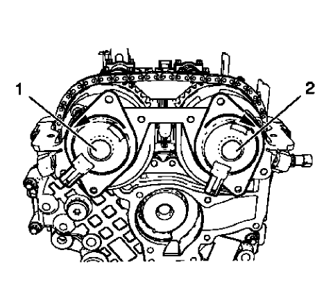Fig. 288: Intake Camshaft Position Actuator Solenoid Valve And Exhaust Camshaft Position Actuator Solenoid Valve
