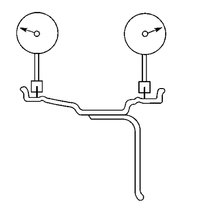Fig. 10: Measuring Wheel Radial Runout (Off-Vehicle, Tire Dismounted)