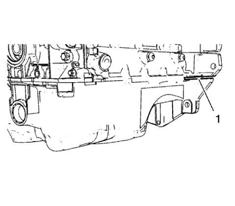 Fig. 291: Oil Pan Prying Area
