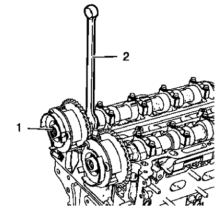 Fig. 301: Intake Camshaft And Intake Camshaft Sprocket Bolt