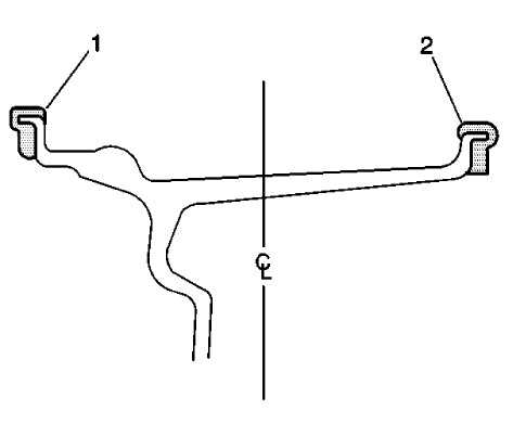 Fig. 22: View Of Wheel Weight Placement - Static Balancing