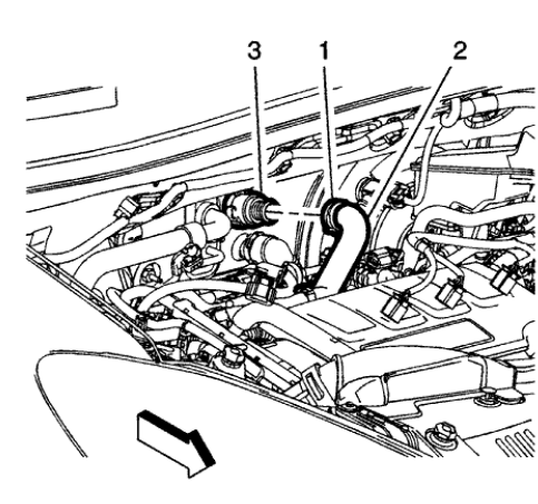 Fig. 148: Heater Outlet Hose