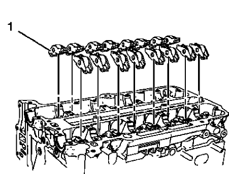 Fig. 307: Hydraulic Valve Lash Adjuster Arms