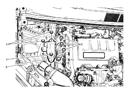 Fig. 28: Engine Mount - Right Side