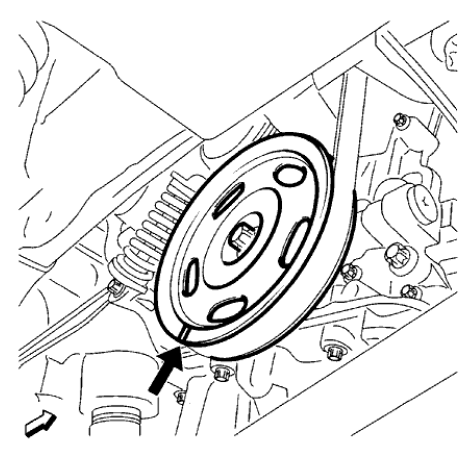 Fig. 226: Crankshaft Balancer Marking Position