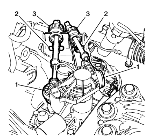 Fig. 150: Selector Level Cable Components