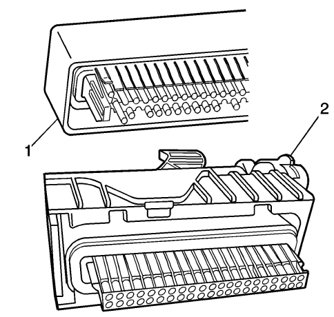 Fig. 6: Cutting Out A Portion Of The Adhesive Caulking (1 Of 2)
