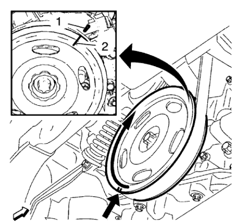 Fig. 236: Crankshaft Balancer Markings
