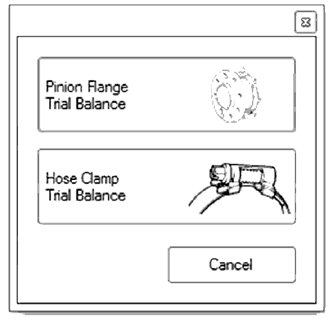 Fig. 45: Identifying Oscilloscope Balancing Software Set-Up Display Screen