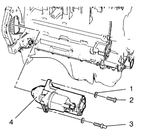 Fig. 437: Starter, Bolt, Stud And Washer