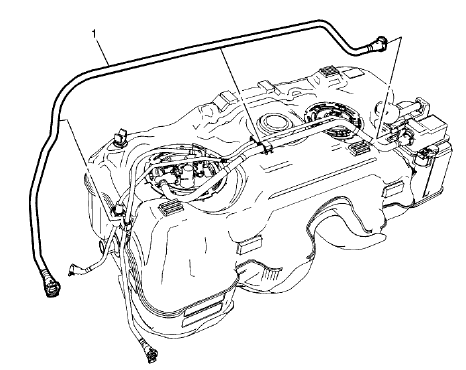 Fig. 77: Evaporative Emission System Hose/Pipe (canister To Pipe - AWD)