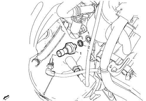 Fig. 10: Engine Oil Pressure Indicator Switch