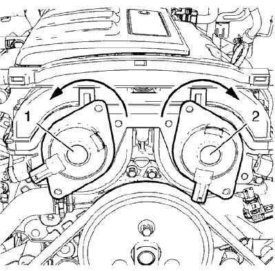 Fig. 95: Intake Camshaft Position Actuator Solenoid Valve And Exhaust Camshaft Position Actuator Solenoid Valve