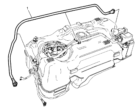 Fig. 78: Evaporative Emission System Hose/Pipe (canister To Pipe - FWD)