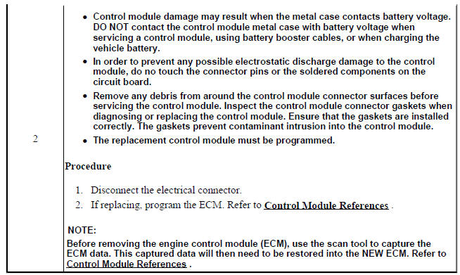 Engine Control Module Replacement