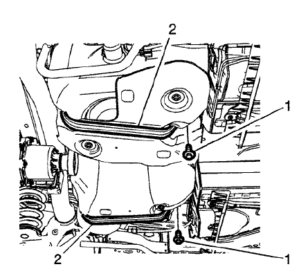Fig. 16: Fuel Tank Straps And Fasteners