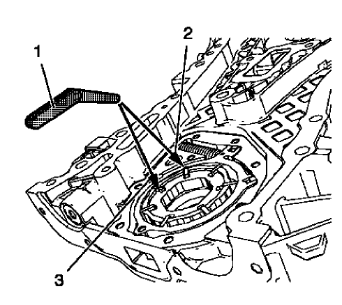 Fig. 368: Feeler Gauge, Oil Pump Slide And Oil Pump Vane