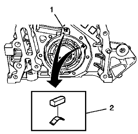 Fig. 468: Oil Pump Slide Seal Springs And Grooves