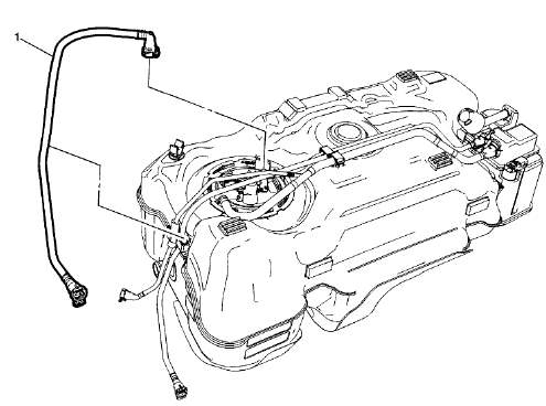 Fig. 28: Fuel Feed Pipe (At Tank - FWD)