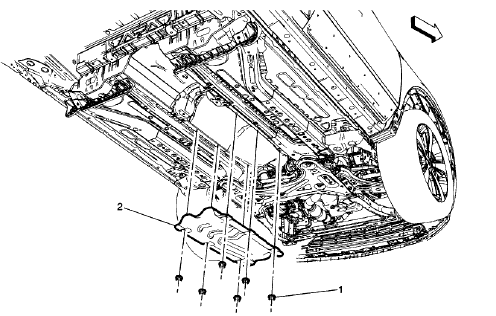 Fig. 26: Catalytic Converter Front Heat Shield