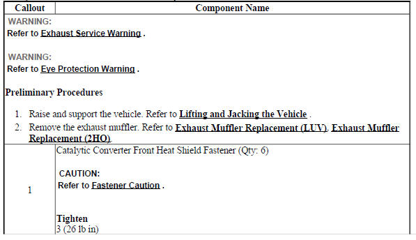 Catalytic Converter Front Heat Shield Replacement