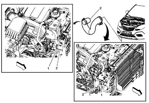 Fig. 12: Radiator Outlet Hose (2H0)