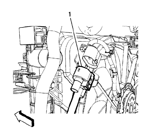 Fig. 86: Coolant Fan Wiring Harness Connector