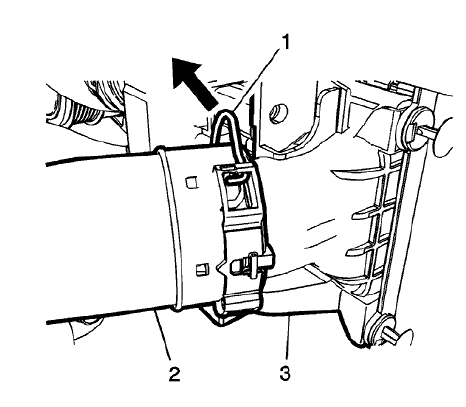 Fig. 110: Charge Air Cooler Inlet Retainer Spring