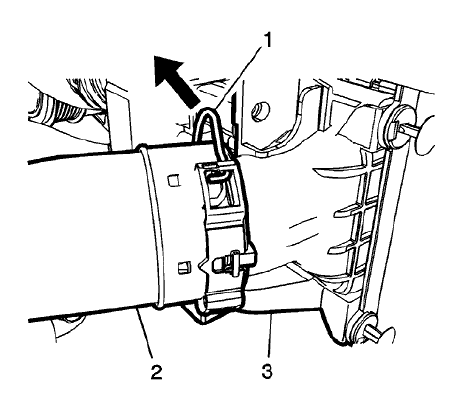 Fig. 111: Charge Air Cooler Inlet Retainer Spring