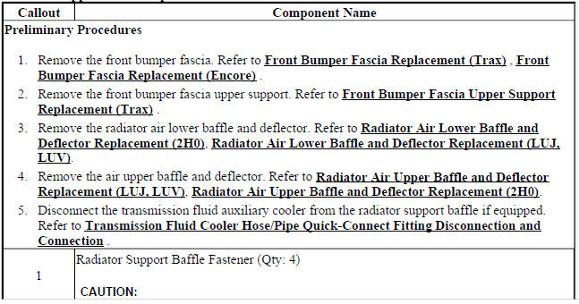 Radiator Support Baffle Replacement