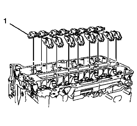 Fig. 403: Hydraulic Valve Lash Adjuster Arms