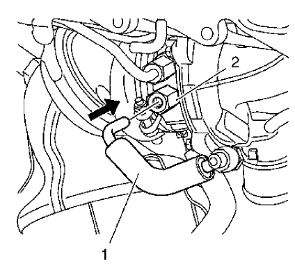 Fig. 37: Turbocharger Coolant Feed Pipe
