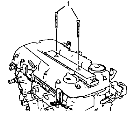 Fig. 433: Ignition Coil Bolts