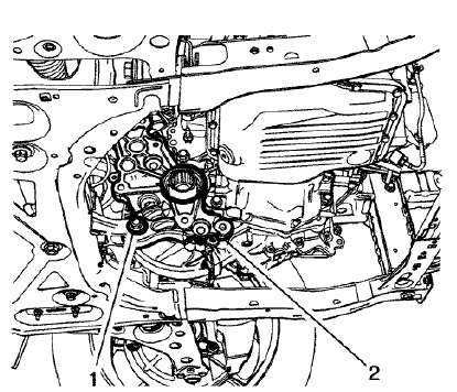 Fig. 59: Transmission Bracket