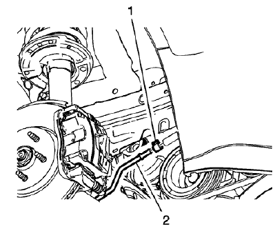 Fig. 42: Steering Gear Outlet Hose Clamp