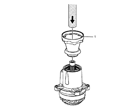Fig. 58: Transfer Case Propeller Shaft Flange