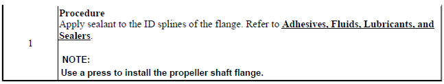 Transfer Case Propeller Shaft Flange Installation