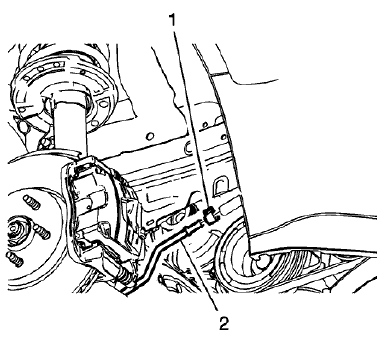 Fig. 47: Steering Gear Outlet Hose Clamp