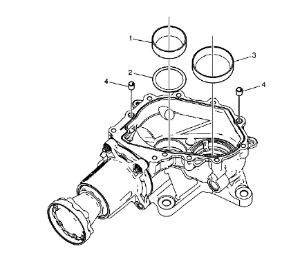 Fig. 60: Input Shaft Bearing Race And Idler Shaft Bearing Race