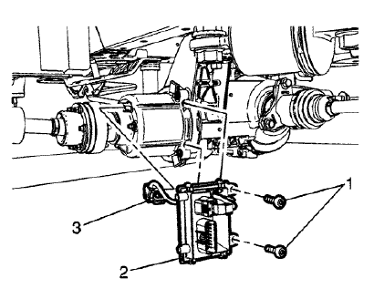 Fig. 7: Differential Clutch Control Module
