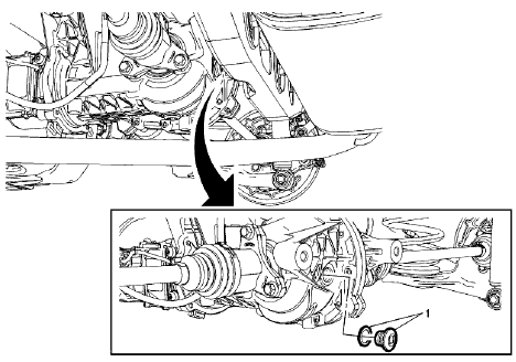 Fig. 11: Rear Axle Lubricant Level Inspection Plug