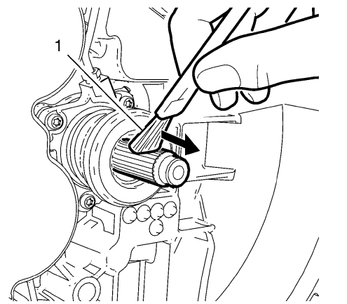 Fig. 84: Using Flat Brush To Apply Light Coating Of Multi-Purpose Grease